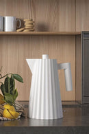 Alessi Plissé Waterkoker - 1,7L - Kunststof - Wit