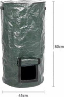 TDR-compostzak met grote capaciteit voor tuin - 45 x 45 x 80 cm - 162 Liter - donkergroen
