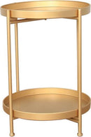 TDR - Nordic simple dubbellaagse kleine salontafel goud
