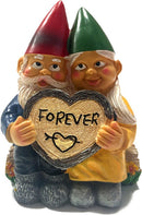 Romantische Kabouters met 'Forever' Hart - Charmante Tuindec