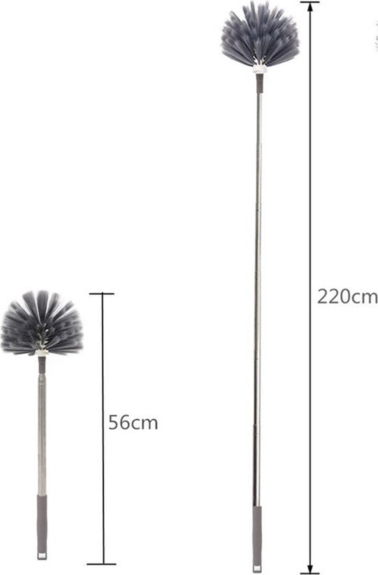 8-delige Telescoopsteelset met Plumeau, Lammellenreiniger, C