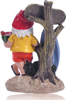 Grappige Relaxte Kabouter met Surfplank - Kleurrijke en Weerbestendige Tuinornament - Vrolijke Tuindecoratie