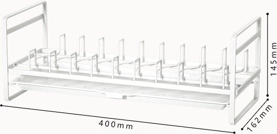 Multifunctioneel Metalen Afdruiprek wit