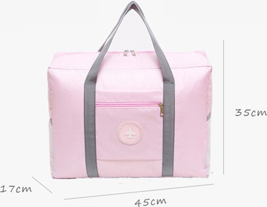 Opvouwbare handbagage reistas roze