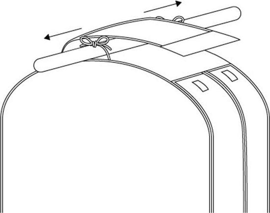 Set van 2 Transparante Kledinghoezen, 90 cm Lang - Stofdicht