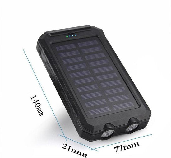 Draadloze zonne-energie powerbank 20000mAh