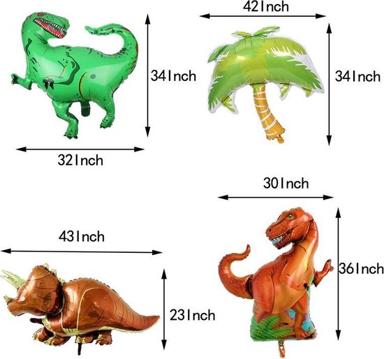 Verjaardagset met dino thema - feestversiering (90-delig)