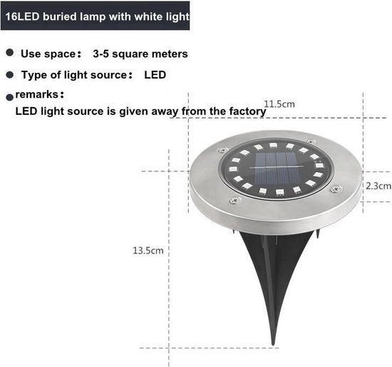 Tuinverlichting met 4 spots - LED, lichtsensor - RGB kleuren