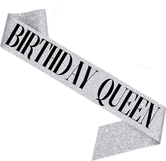 Verjaardag Sjerp en Tiara - Birthday Queen - Zilver