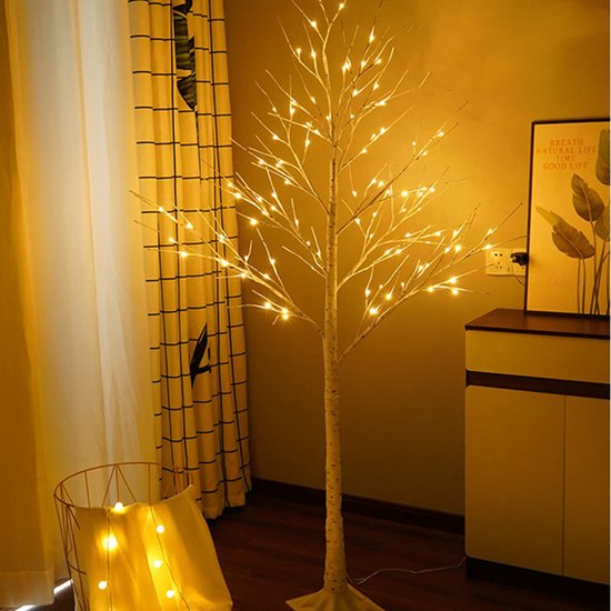 Decoratieve LED Berkenboom 180 cm met 96 LED