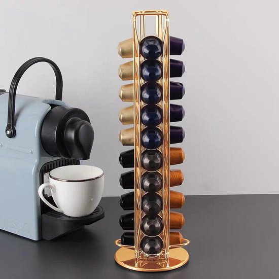 Capsulehouder voor Nespresso & compatible capsules - goud