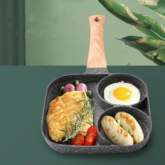 Grillpan 3-in-1 met anti-aanbaklaag