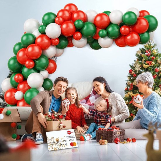 Ballonnenboog Set - Voor Feesten - Rood/Groen - 93-delig