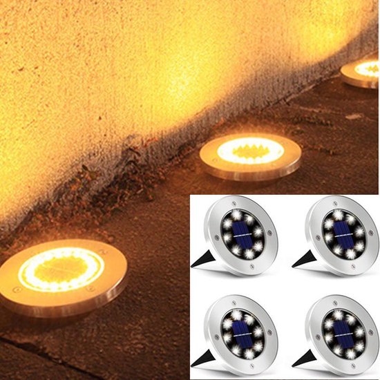 Buitenverlichting met 4 spots, LED tuinlicht