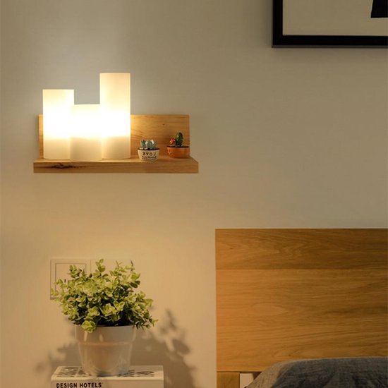 Wandplank met verlichting