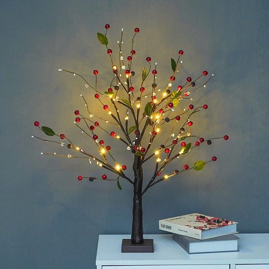 Rode Fruitboom Lamp 33x54x10cm - LED Verlichting