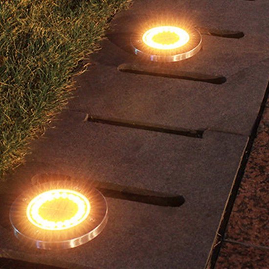 Buitenverlichting met 4 spots, LED tuinlicht