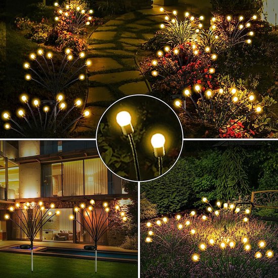 Stijlvolle Zonne-LED Tuinlamp - Warm Licht