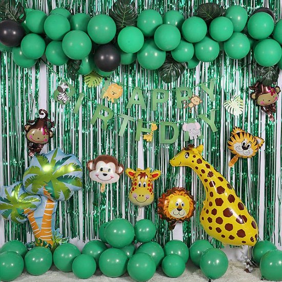 80-delige Jungle thema feestje ballonnen