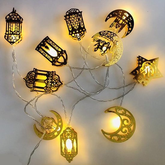 Deco verlichting Thema Eid Mubarak - LED 20 lampjes