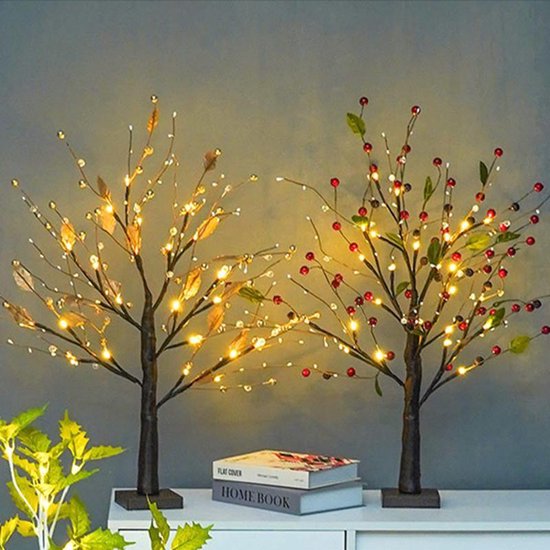 Rode Fruitboom Lamp 33x54x10cm - LED Verlichting