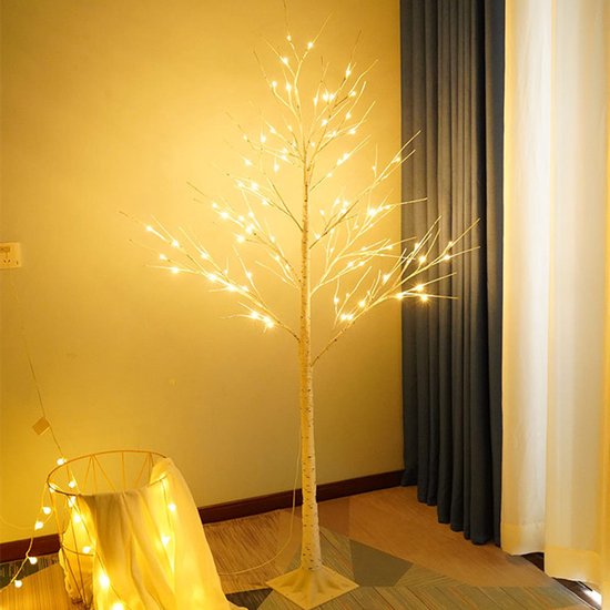 Decoratieve LED Berkenboom 180 cm met 96 LED