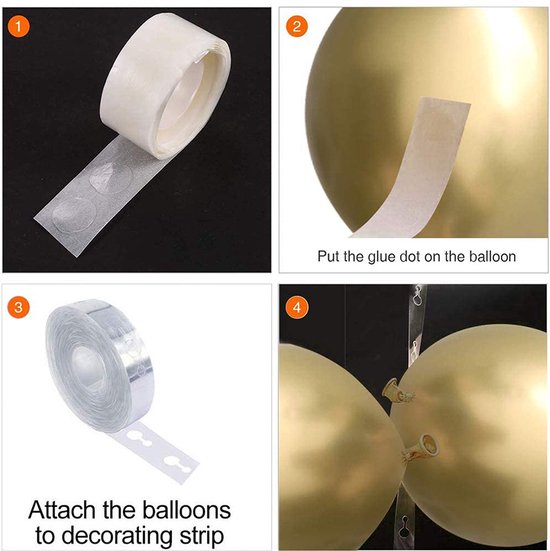 120-delige Ballonnenset - Zwart en Goud