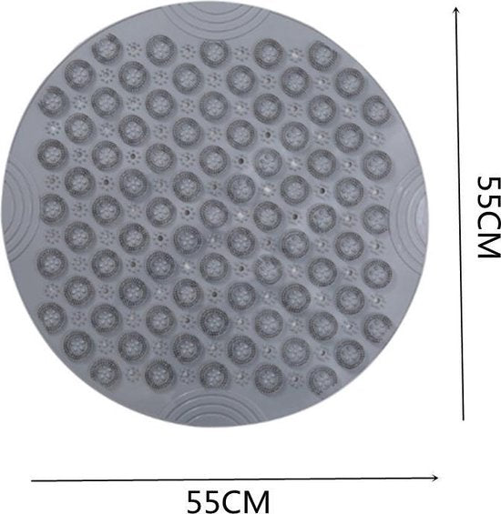 Antislipmat - 55x55CM - Rond - Grijs