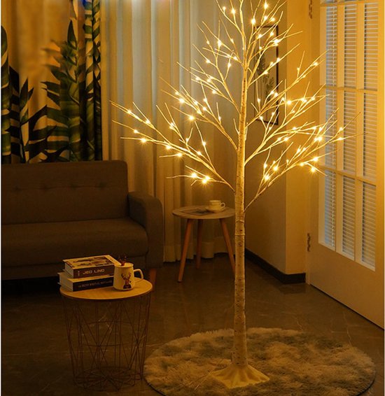 Decoratieve LED Berkenboom 180 cm met 96 LED