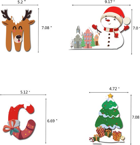 Kerstfeestset met decoratie (34 stuks)