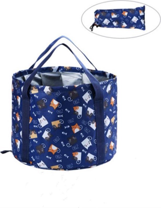 Opvouwbare waterdichte bademmer 26L Marineblauw