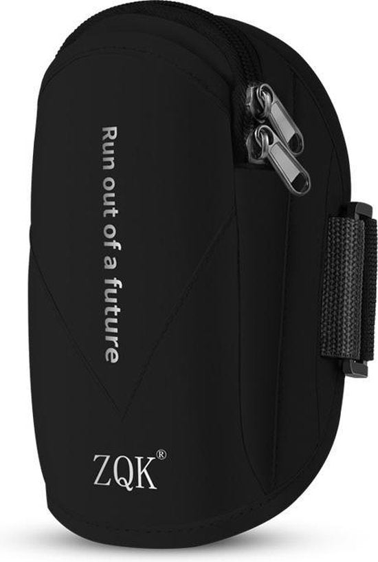 Lichtgewicht hardloop telefoon armband Zwart